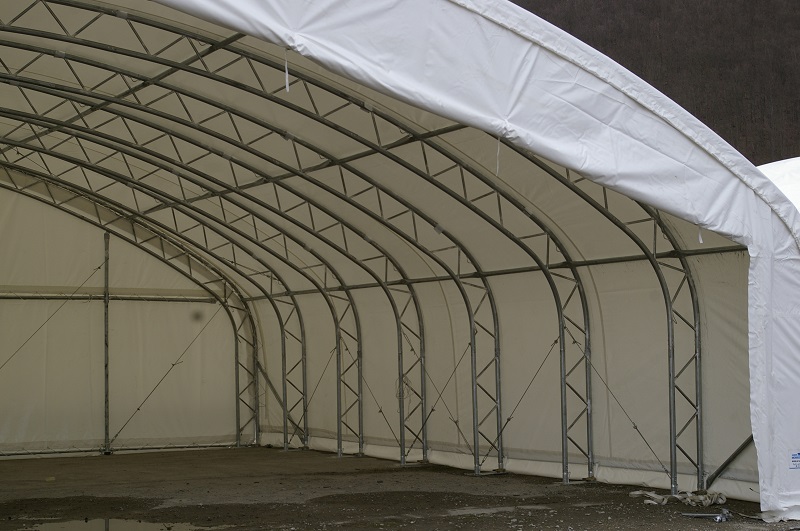 Plachtová oblouková hala mobidock